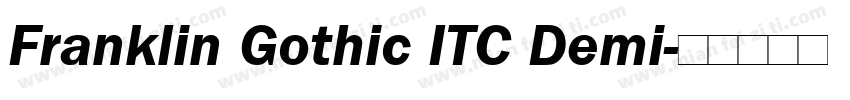 Franklin Gothic ITC Demi字体转换